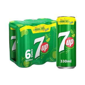 7UP Carbonated Soft Drink Cans 6 x 330ml