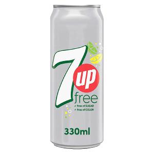7UP Free Carbonated Soft Drink Cans 330ml