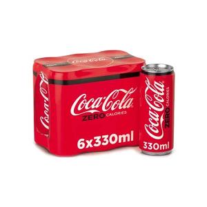 Coca Cola Soft Drink Zero 330ml x 6
