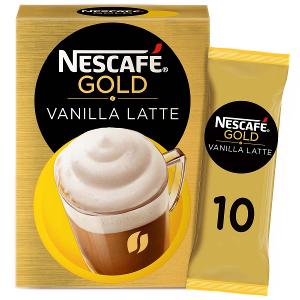 Nescafe Gold Cappuccino Vanilla Latte Coffee Mix 10 x 18.5g