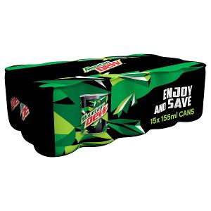 Mountain Dew Soft Drink 155ml x 15