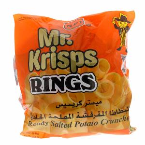 Mr. Krisps Rings Ready Salted Potato Crunches 15gm x 21