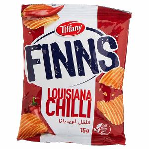 Tiffany Finns Louisiana Chilli Chips 15gm
