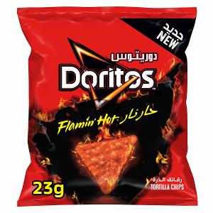 Doritos Flaming Hot Tortilla Chips 23gm